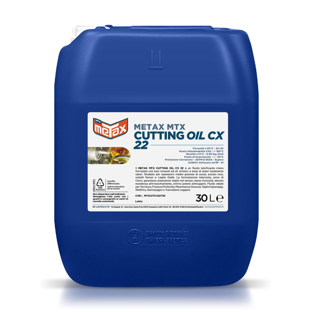 metax-mtx-CuttingOilCX22-Tanica-30Lt