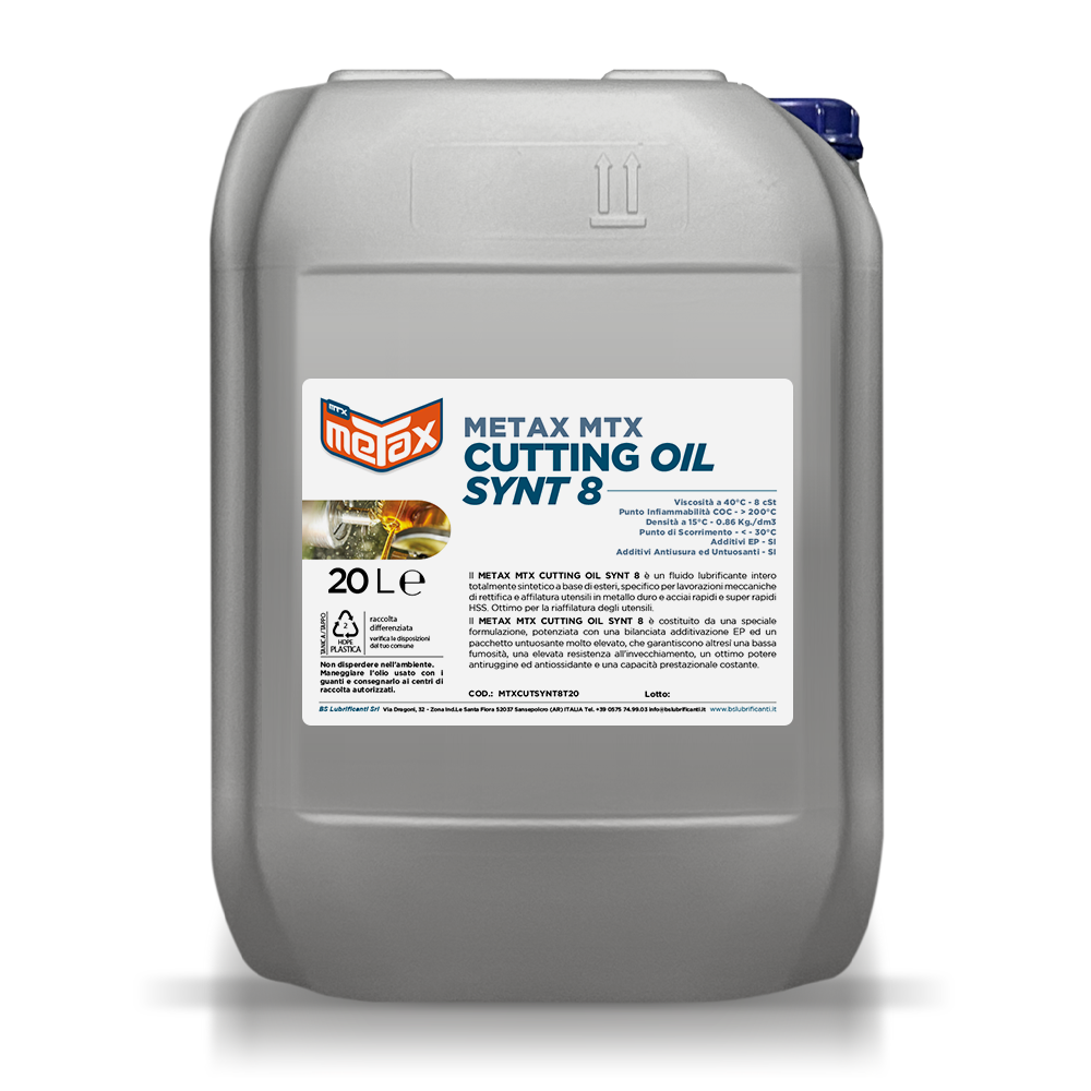 metax-mtx-CuttingOilSynt8-Tanica-20Kg